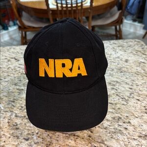 NRA Embroidered Ball Cap Baseball Hat w American Flag OS